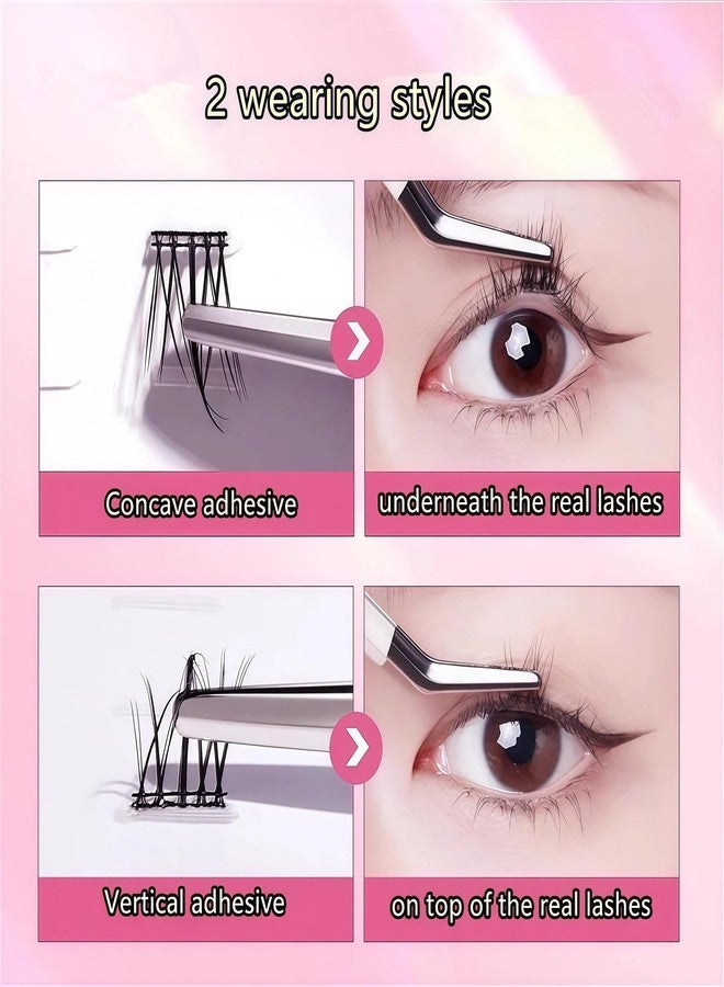 shenghang segmented Self Adhesive Eyelashes Tape（200）, Strong-Hold False Lashes Adhesive Strips Reusable Lash Glue Strip Lash Lasting Lash Buddy (Transparent) - Image 4